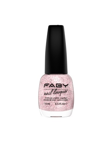 Smalto rosa con glitter Fata Morgana