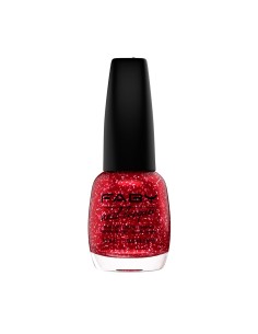 Smalto rosso glitter Red Light Beam