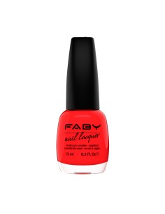 Smalto rosso della collezione Faby Mediterranea.
