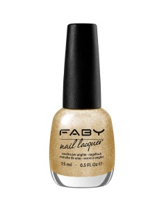 Smalto unghie oro glitter Faby - E-Gold